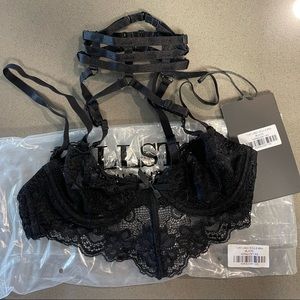 Killstar Tortured Souls Lace Bra